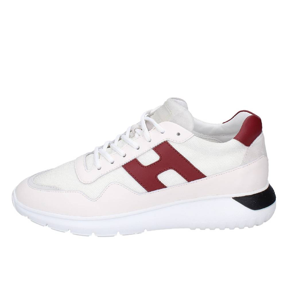 scarpe uomo HOGAN sneakers bianco pelle tessuto EX346 Prezzo Ridotto