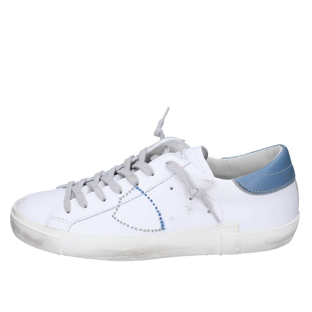 scarpe uomo PHILIPPE MODEL sneakers bianco pelle VINTAGE EX356 Sottocosto