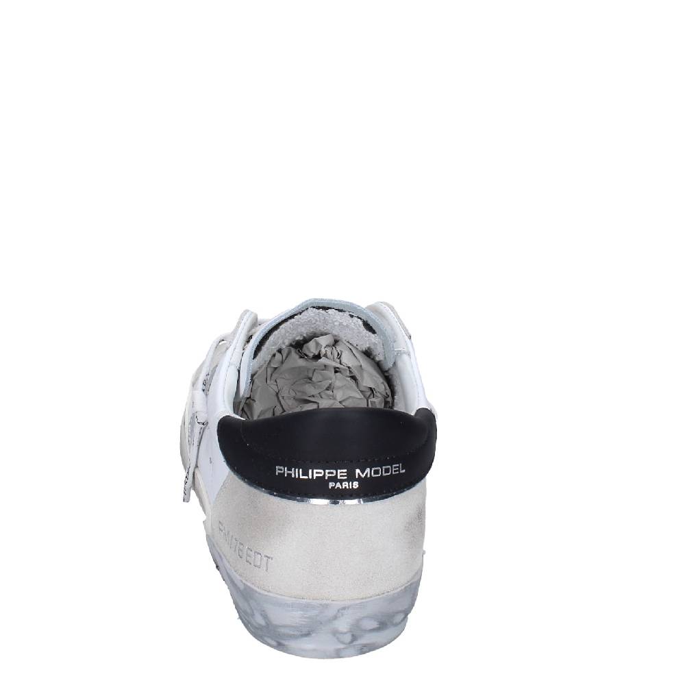 scarpe uomo PHILIPPE MODEL sneakers bianco pelle camoscio EX564 Novità