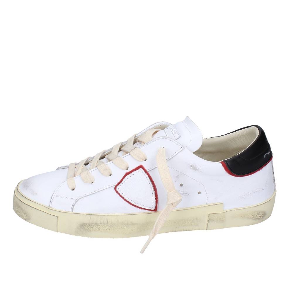 scarpe uomo PHILIPPE MODEL sneakers bianco pelle VINTAGE EX361 Offerta