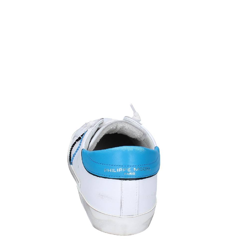 scarpe uomo PHILIPPE MODEL sneakers bianco pelle blu VINTAGE EX360 Hotsell