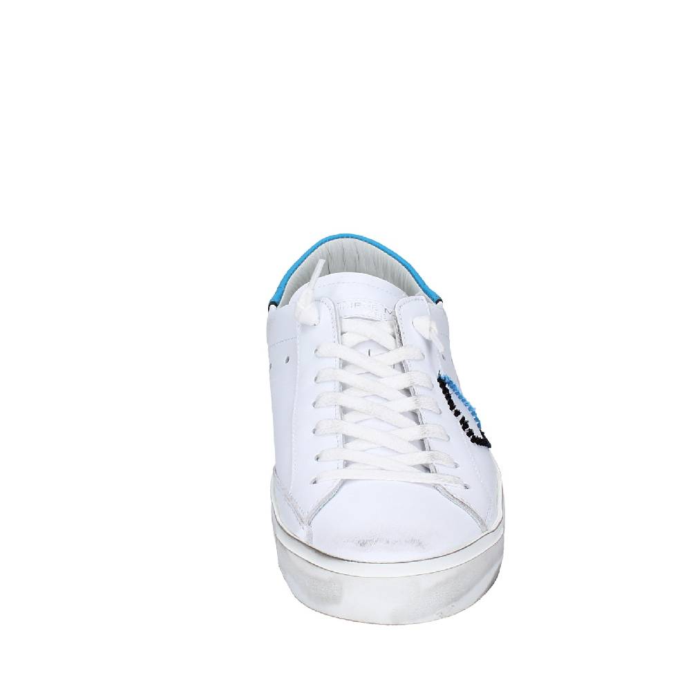 scarpe uomo PHILIPPE MODEL sneakers bianco pelle blu VINTAGE EX360 Hotsell