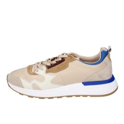 scarpe uomo MOMA sneakers beige pelle blu 4AS401-CRP BC260 Nuova