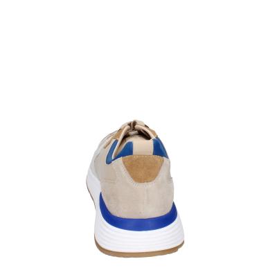 scarpe uomo MOMA sneakers beige pelle blu 4AS401-CRP BC260 Nuova