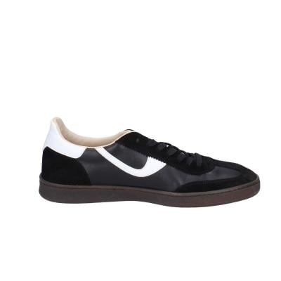 scarpe uomo MOMA sneakers nero pelle bianco camoscio 4AS420-CRVF BC746 Moda