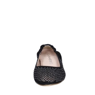 scarpe donna CAFè NOIR ballerine nero camoscio strass MEL501 BF398 2025
