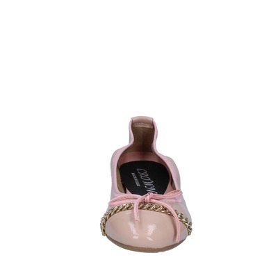 scarpe donna CROWN ballerine rosa vernice BZ941 2025