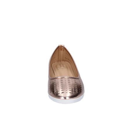 scarpe donna LANCETTI ballerine bronzo pelle sintetica BP565 Nuovo