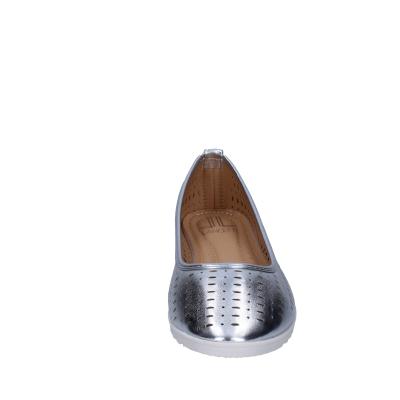 scarpe donna LANCETTI ballerine argento pelle sintetica BP564 Qualità