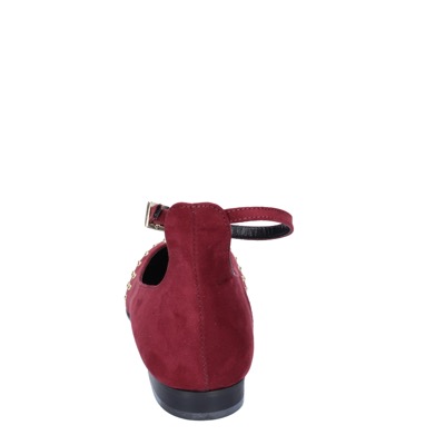 scarpe donna OLGA RUBINI ballerine bordeaux camoscio BS830 Vendita