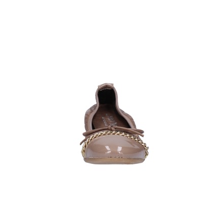 scarpe donna CROWN ballerine beige pelle BX639 Promozione