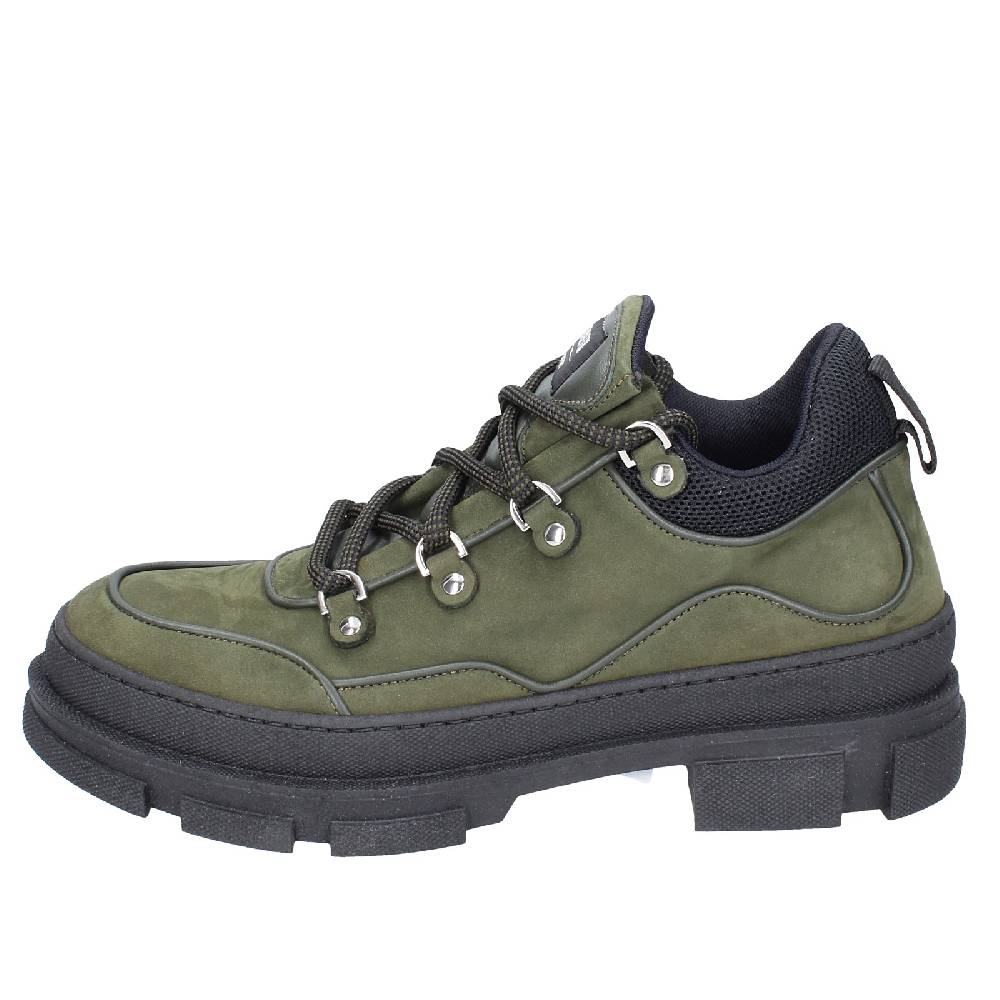 scarpe uomo STOKTON stivaletti verde pelle nabuk EY848 Shopping Online