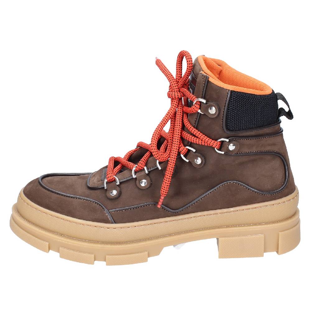 scarpe uomo STOKTON stivaletti marrone pelle nabuk EY849 Affare Del Giorno