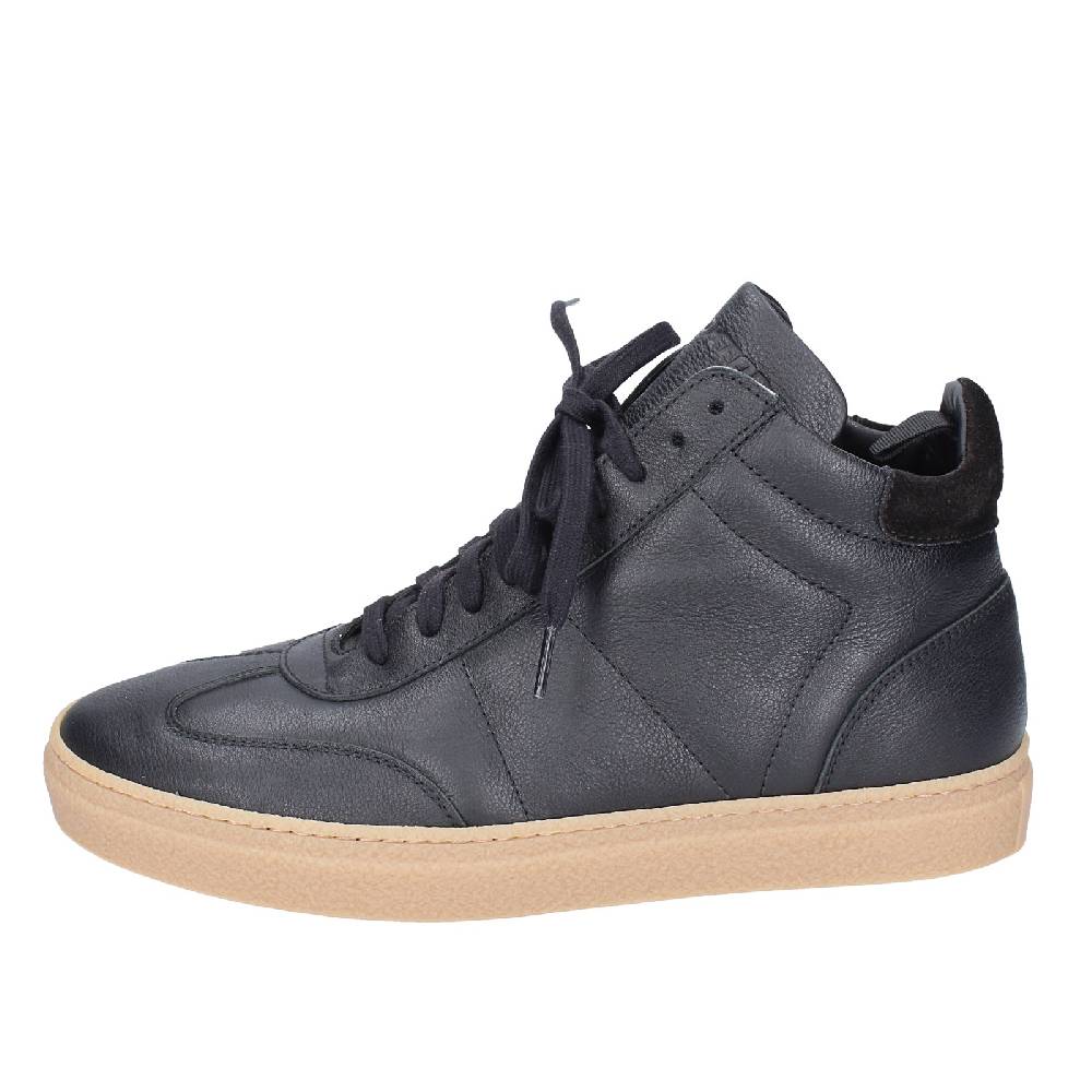 scarpe uomo STOKTON stivaletti nero pelle EY853 Presa