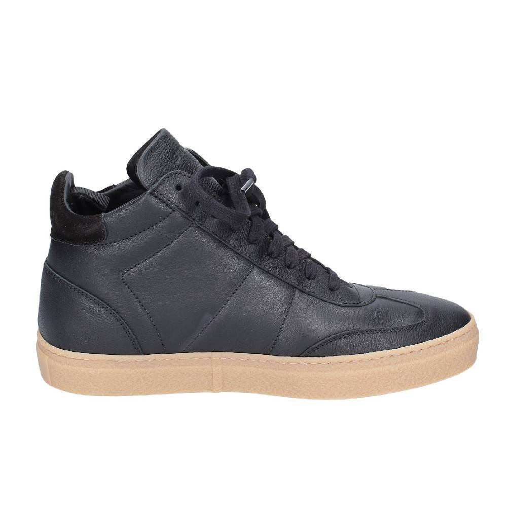 scarpe uomo STOKTON stivaletti nero pelle EY853 Presa
