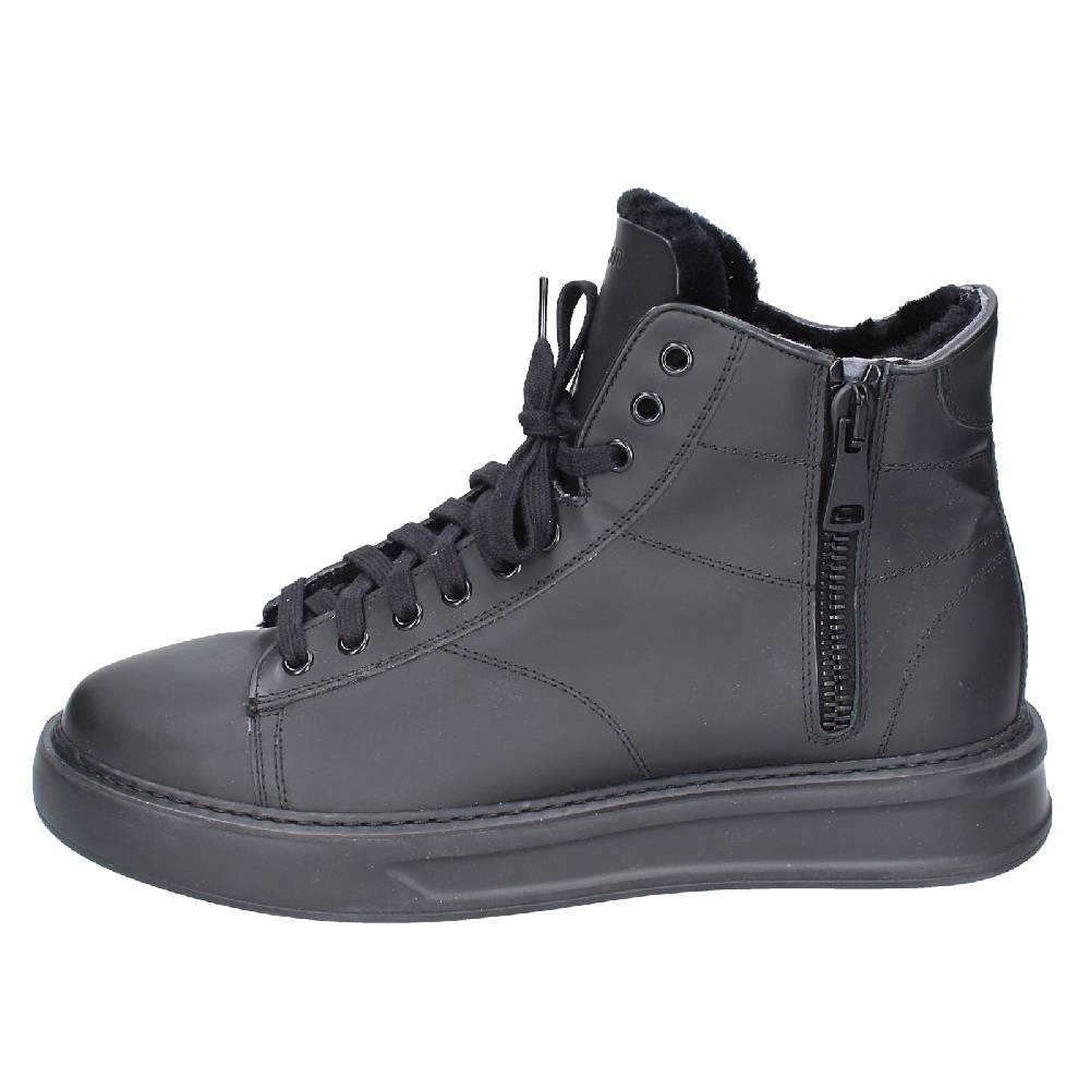 scarpe uomo STOKTON stivaletti nero gomma EY850 Sconto