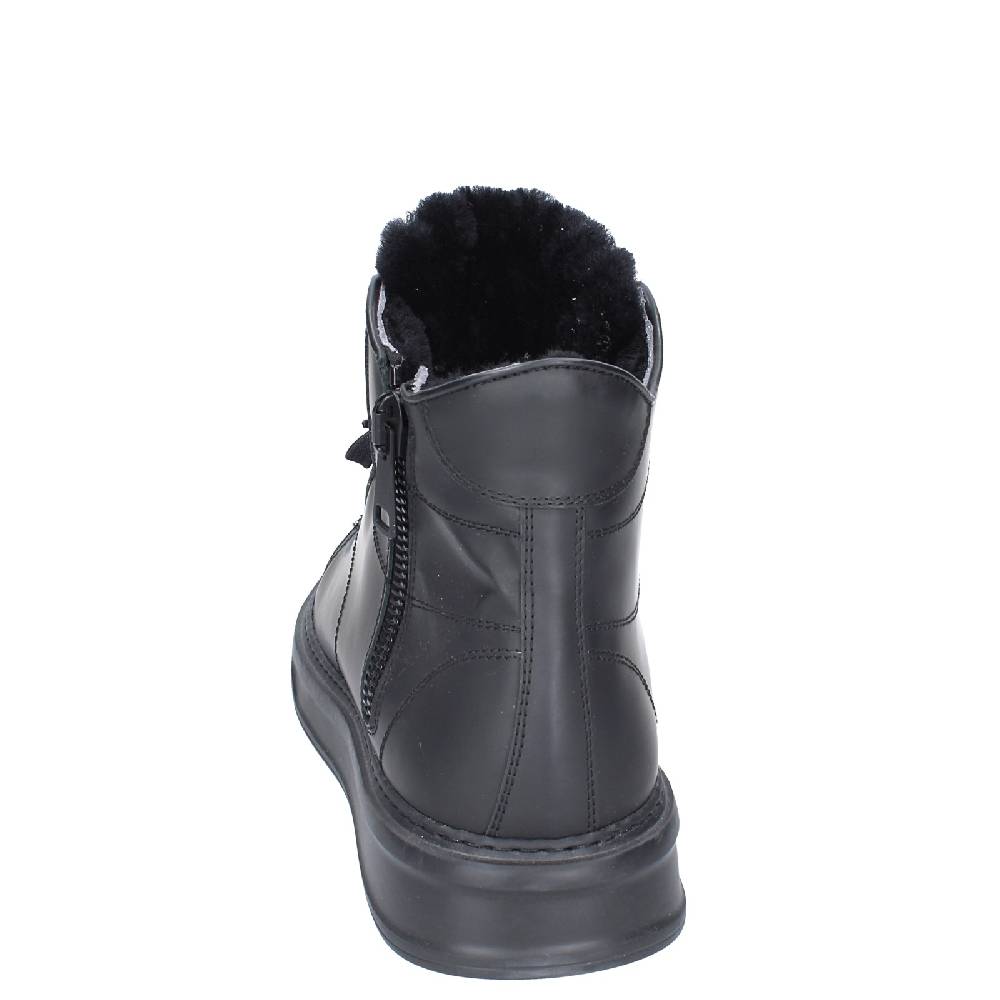 scarpe uomo STOKTON stivaletti nero gomma EY850 Sconto