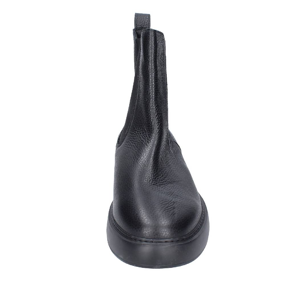 scarpe uomo STOKTON stivaletti nero pelle EX43 Outlet
