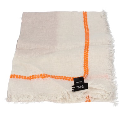 pareo donna NALI' beige lino arancione AF442 Hotsell