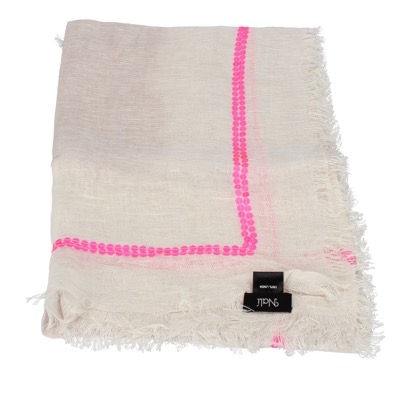 pareo donna NALI' beige lino rosa AF443 Vendita Calda