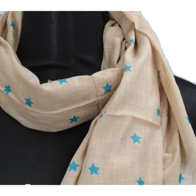 pareo donna NALI' beige cotone verde AF423 Italia