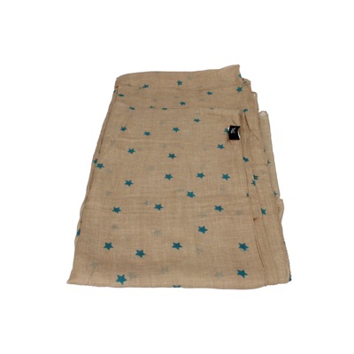 pareo donna NALI' beige cotone verde AF423 Italia