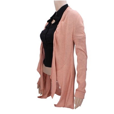 cardigan donna TAVIANI 42 rosa viscosa AN699 Nuovo