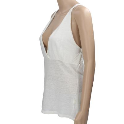 top donna STUDIO-J bianco panna lino AK317 Qualità