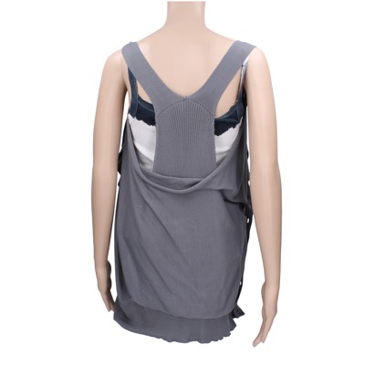 gilet cardigan donna ANNARITA N. tg. S grigio cotone AK195 Consegna Veloce