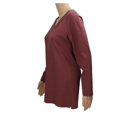 maglia donna GENTRY PORTOFINO viola cotone AM492 Prezzo Ridotto