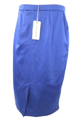 gonna donna LUISA VIOLA 14 blu poliestere AM259 Novità