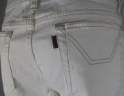 pantaloni donna JECKERSON bianco cotone AM356 Saldi Di Fabbrica