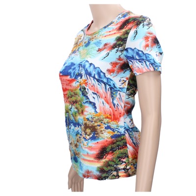 maglia donna AMERICAN ANGEL tg. S multicolor cotone AR285 Spedizione Gratuita