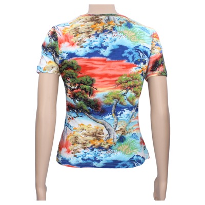 maglia donna AMERICAN ANGEL tg. S multicolor cotone AR285 Spedizione Gratuita