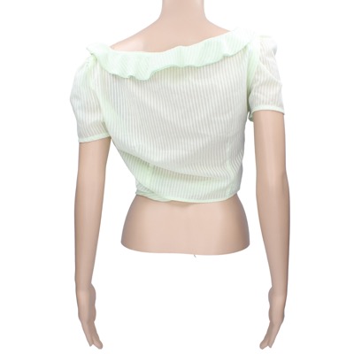 maglia donna ROCCOBAROCCO 42 verde poliestere cotone AP37 Pezzi Unici