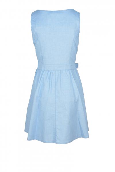 vestito donna LOVE MOSCHINO 42 celeste cotone CZ35 Negozi Online