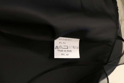 vestito donna ALTHEA 43 nero poliestere AM334 Fino Al -60%