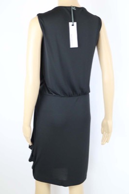 vestito donna BIANCOGHIACCIO S nero poliestere AM210 Sottocosto