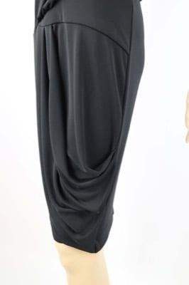 vestito donna BIANCOGHIACCIO S nero poliestere AM210 Sottocosto
