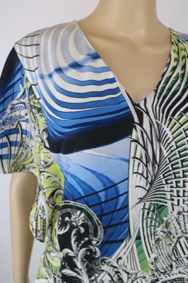 vestito donna BIANCOGHIACCIO 40 multicolore poliestere AM443 Offerta speciale della fabbrica