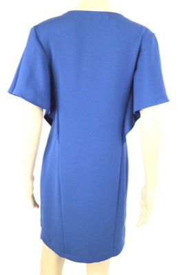 vestito donna BIANCOGHIACCIO 40 blu poliestere AM364 Presa