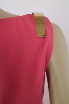 vestito donna BIANCOGHIACCIO 40 rosa poliestere AM281 Offerta