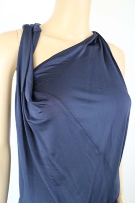 vestito donna ECLA 40 blu acetato AM447 In Vendita