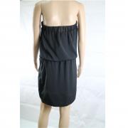 vestito donna BIANCOGHIACCIO nero poliestere AM449 Vendita Economica