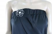 vestito donna BIANCOGHIACCIO nero poliestere AM449 Vendita Economica