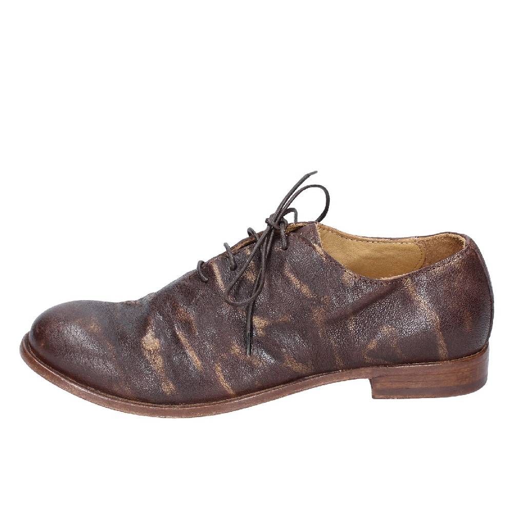 scarpe donna MOMA classiche marrone pelle oro 39406A VINTAGE EX449 In Saldo