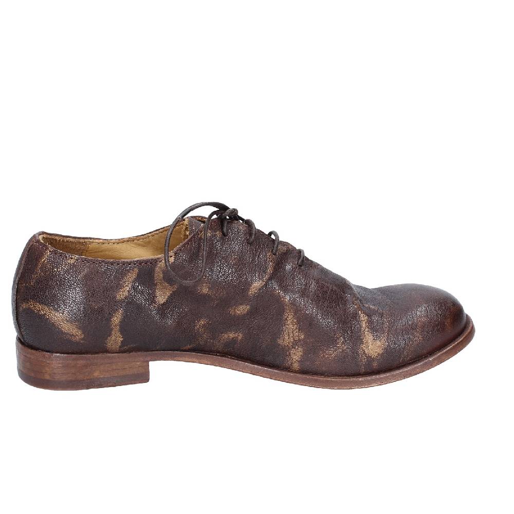 scarpe donna MOMA classiche marrone pelle oro 39406A VINTAGE EX449 In Saldo