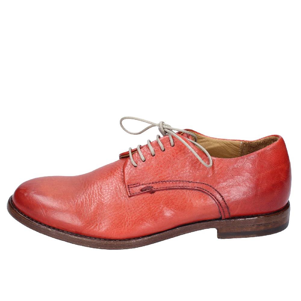 scarpe donna MOMA classiche rosso pelle VINTAGE EX488 Nuova