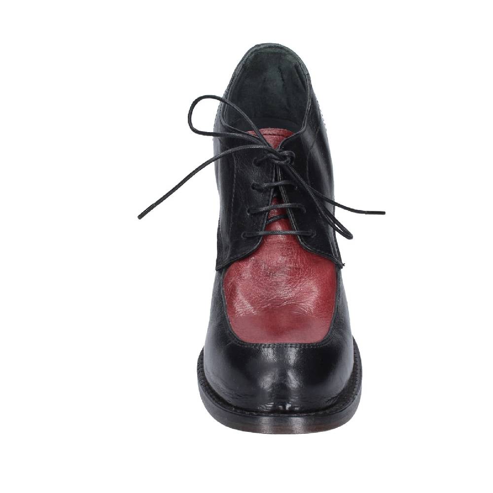 scarpe donna MOMA classiche nero pelle viola 85305A EY560 In Linea