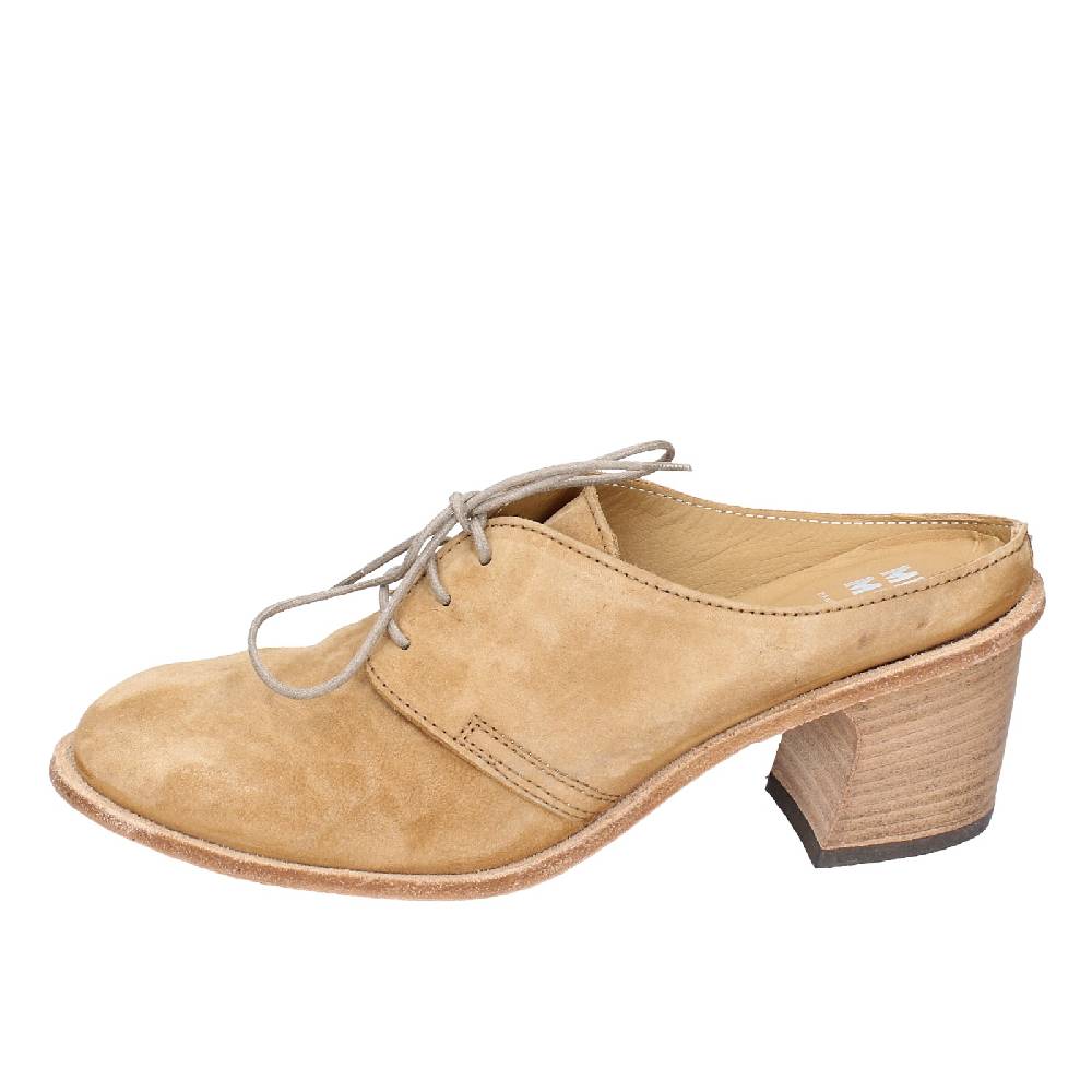 scarpe donna MOMA classiche marrone camoscio SABOT VINTAGE EX470 Qualità
